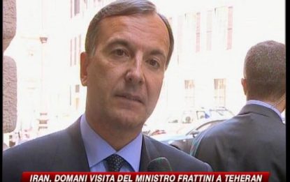 Frattini, missione in Iran per processo stabilizzazione
