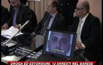 Bari, droga ed estorsioni: 12 arresti a Bitonto