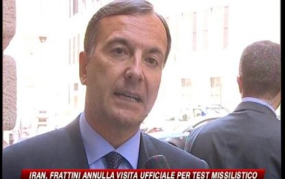Visita annullata: Frattini non va in Iran