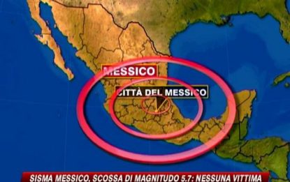 Scossa di terremoto in Messico: nessuna vittima