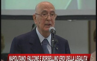 "Nel ricordo di Falcone e Borsellino siamo una nazione"