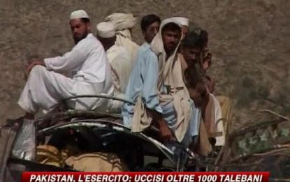 Pakistan, uccisi oltre mille talebani