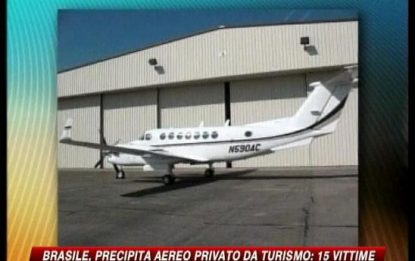 Brasile, precipita aereo privato: 15 vittime