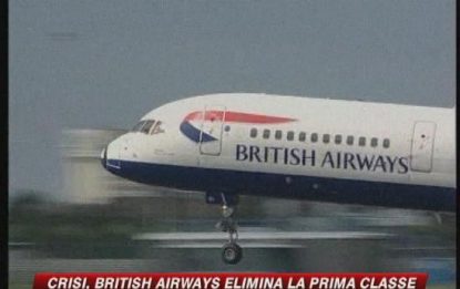 Crisi, British Airways: addio prima classe