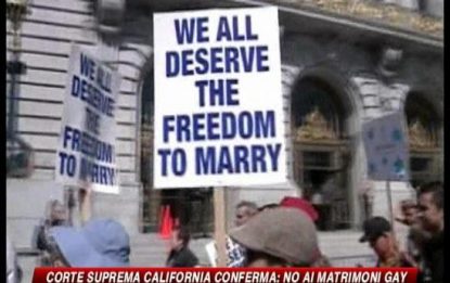 California, Corte Suprema conferma il no alle nozze gay