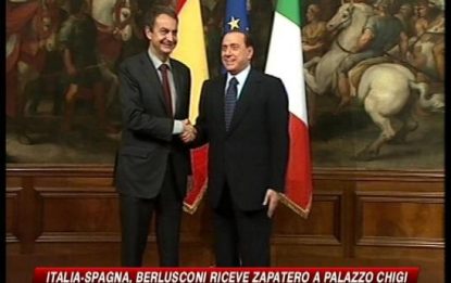 Berlusconi riceve Zapatero