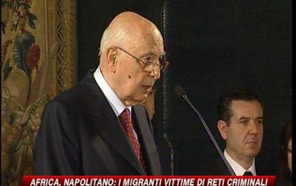 Napolitano: crisi non metta in discussione accoglienza