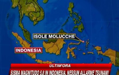 La terra trema in Indonesia