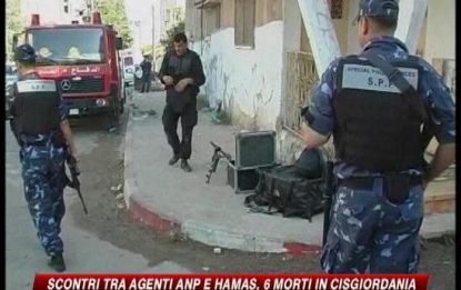 Cisgiordania, 6 morti in scontri tra agenti Anp e Hamas
