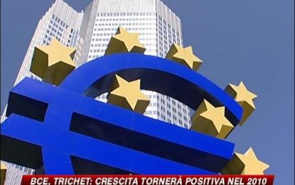 Bce, Trichet: "La crescita tornerà positiva nel 2010"