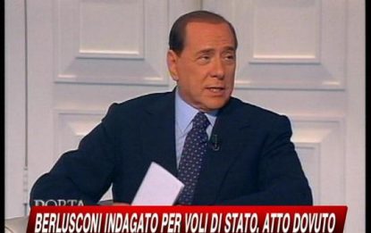 Voli Stato, Berlusconi indagato. Procura: atto dovuto