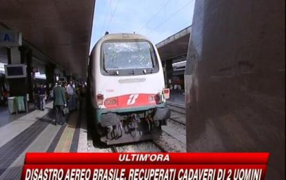 Incidente sul treno Milano-Napoli, ferito il macchinista