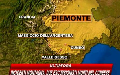 Montagna killer, morti due escursionisti nel Cuneese