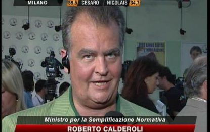Elezioni, Calderoli: successo Lega aiuterà il governo