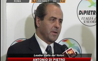 Elezioni, Di Pietro: "Nessuna spaccatura nell'alleanza"