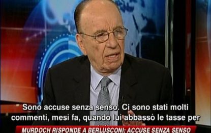 Murdoch risponde a Berlusconi: accuse senza senso