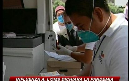Influenza A, l'Oms: "E' pandemia"