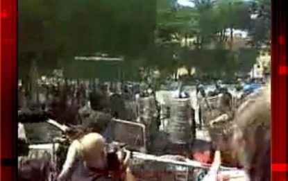 Gheddafi contestato a La Sapienza, il video amatoriale
