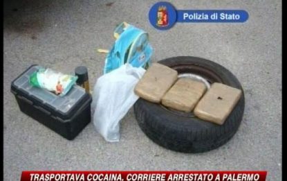 Palermo, arrestato corriere della cocaina