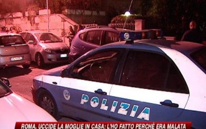 Roma, uccide la moglie. "Era malata", dice alla polizia