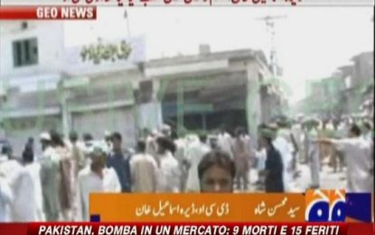 Pakistan, bomba al mercato: 9 morti e 15 feriti