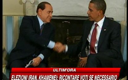 Berlusconi-Obama, intesa su Afghanistan e Guantanamo
