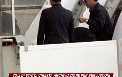 Voli di Stato, chiesta l'archiviazione per Berlusconi