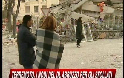 Abruzzo, dl verso l'ok della Camera tra le proteste