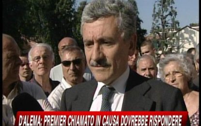 D'Alema a SKY TG24: "Il premier risponda al Corsera"
