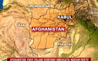 Afghanistan, sparatoria con italiani