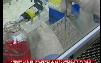 Influenza A, 7 nuovi casi in Italia. In tutto sono 88
