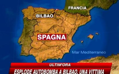 Spagna, autobomba a Bilbao: un morto