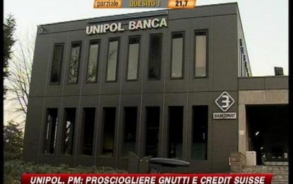 Unipol, Pm: prosciogliete Gnutti e Credit Suisse