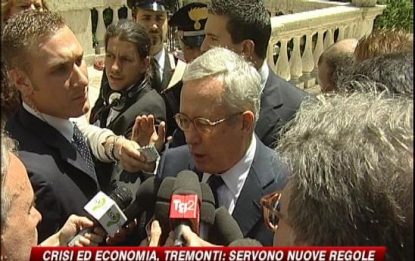 Crisi economica, Tremonti: "Servono nuove regole"