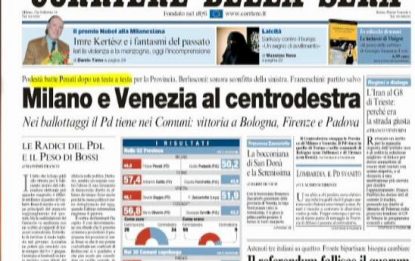 Referendum e ballottaggi sui giornali italiani