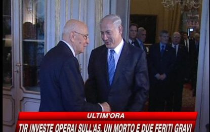 Incontro Napolitano-Netanyahu al Quirinale