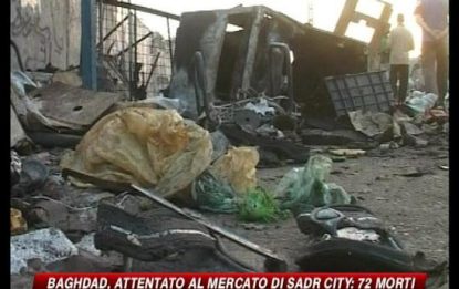 Baghdad, attentato al mercato di Sadr City: 72 morti
