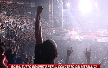 Roma, tutto esaurito per l'heavy metal dei Metallica