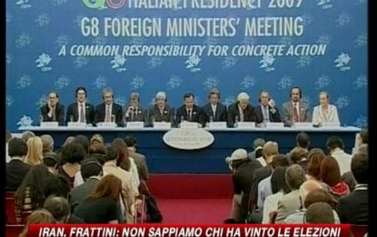 Iran, G8: risolvere crisi con dialogo democratico