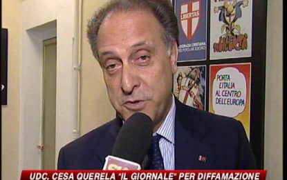 Politica e gossip, Cesa contro Il Giornale e Berlusconi