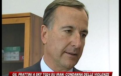 Iran, Frattini a SKY TG24: bisogna ricontare le schede