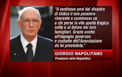 Caso Ustica, Napolitano chiede una risposta adeguata