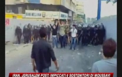 Iran, Jerusalem Post: impiccati 6 manifestanti
