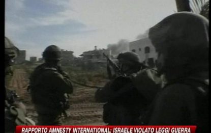 Amnesty contro Israele: crimini di guerra a Gaza