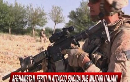 Afghanistan, kamikaze ferisce due militari italiani
