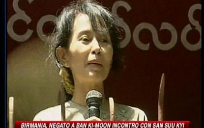 Vietato l'incontro tra Aung San Suu Kyi e Ban Ki Moon
