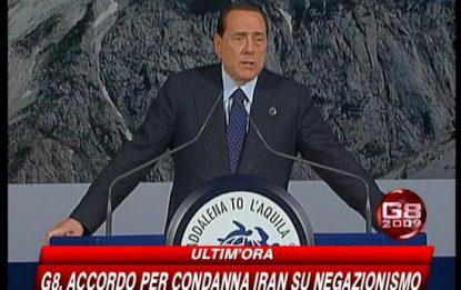 G8, Berlusconi: "Entro l'anno nuovo vertice in Abruzzo"