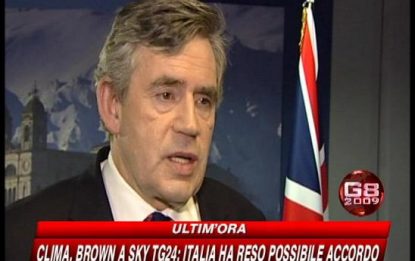 Clima, Brown a SKY TG24: "Italia ha reso possibile accordo"
