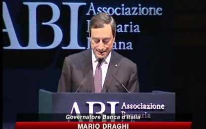 Draghi: "Dare più credito alle imprese"