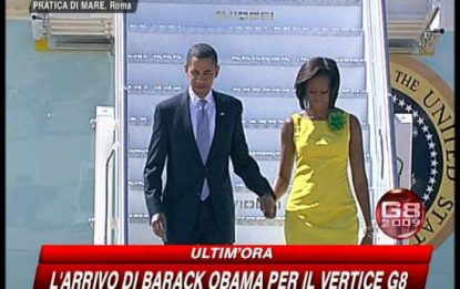 G8, a Roma è il giorno di Barack e Michelle